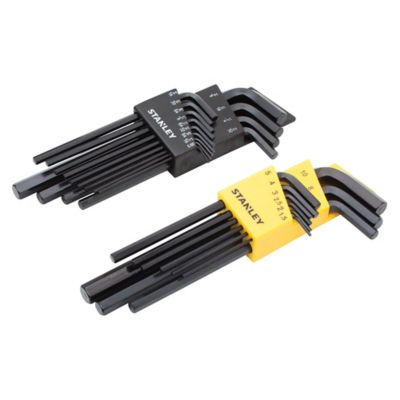 Stanley 22 pc. Long-Arm Metric and SAE Hex Key Propeller Turner Set