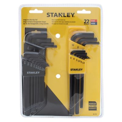 Image showing 1 th Stanley 22 pc. Long-Arm Metric and SAE Hex Key Propeller Turner Set