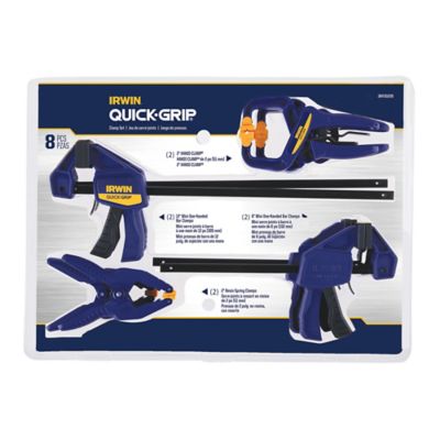 Image showing  QUICK-GRIP 8-Piece Clamp Set for Woodworking, IRHT83220