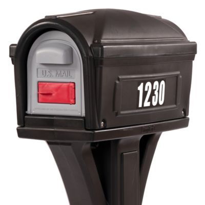 Image showing  Classic Mailbox, Black/Black