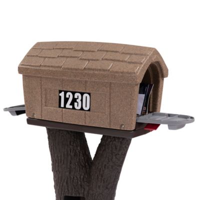 Image showing 5 th Simplay3 Rustic Home Mailbox, Sandstone/Espresso
