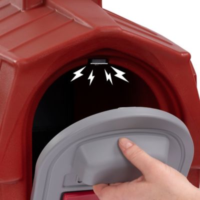 Image showing  Rustic Barn Mailbox, Burnt Red/Espresso