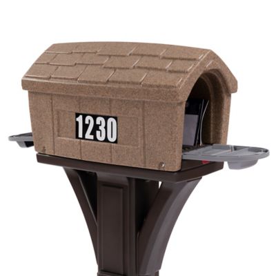 Image showing  Classic Home Mailbox, Washed Stone/Espresso