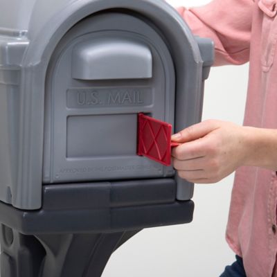 Image showing  Dig Free Easy Up Classic Mailbox, Steel Gray/Charcoal