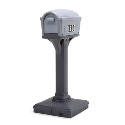 Image showing  Dig Free Easy Up Classic Mailbox, Steel Gray/Charcoal