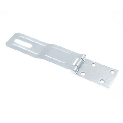 Image showing  Door and Gate Safety Hasp Hinge Latch with Swivel Staple 6 in. with Screws Zinc Plated, Single Pack