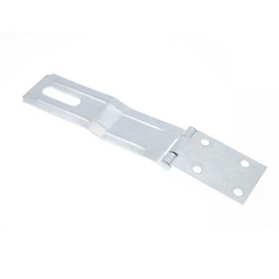 Image showing  Door and Gate Safety Hasp Hinge Latch with Swivel Staple 6 in. with Screws Zinc Plated, Single Pack