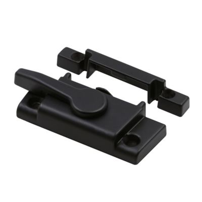 Prime-Line Window Sash Lock, Cam Action with Alignment Lugs, Diecast, Matte Black, 1 pk.
