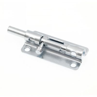 Image showing  Door and Gate, Heavy Duty Slide Barrel Bolt Latch 3-5/8 in. with Screws, Zinc Plated, Rust Resistant, Single Pack