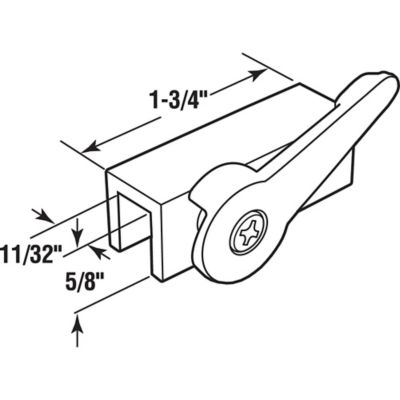 Image showing  Sliding Window Lock, Cam Action, Black, Single Pack