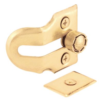 Prime-Line Wood Window Vent Lock, Brass Plated Steel, 2 pk.