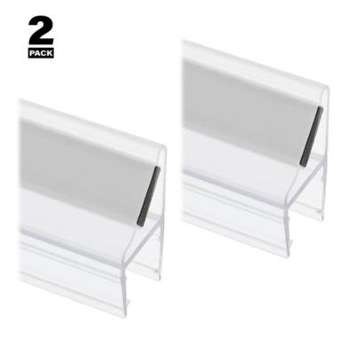 Image showing  1/2 in. Glass Shower Door 90 or 180 Degree Magnetic Vertical Side Set, Clear, 78 in., Fits Frameless Door, 2 pc.