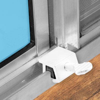 Image showing  Window Lock, Economy, Rubber Insert, White, 2 pk.