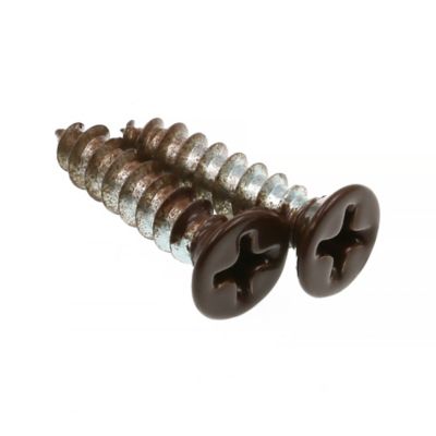 Image showing  Storm and Screen Door Handle 4-3/4 in. (4 in. Hole Center) with Screws, Brown, 1 pk.
