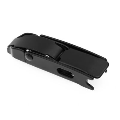 Prime-Line Draw Hasp, Hinge Latch 4 in. with Screws, Matte Black, Single Pack