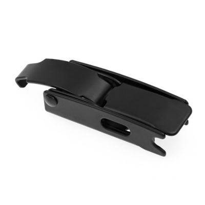 Image showing  Draw Hasp, Hinge Latch 4 in. with Screws, Matte Black, Single Pack