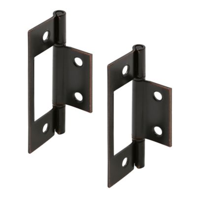 Image showing 2 th Prime-Line Bi-fold Door Non-Mortise Hinge, Bronze, 1 pk.