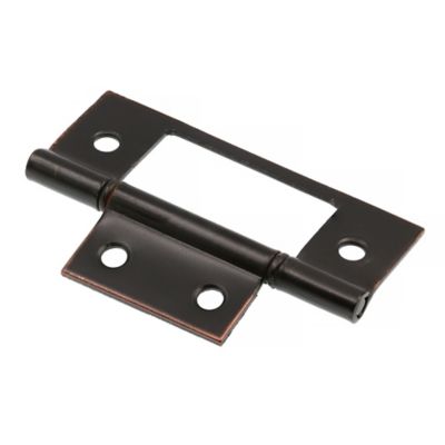 Image showing 4 th Prime-Line Bi-fold Door Non-Mortise Hinge, Bronze, 1 pk.