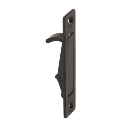 Image showing 2 th Prime-Line Pocket Door Edge Flush Mortise Pull, Bronze, 1 pk.