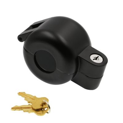 Prime-Line Knob, Lock-out Keyed Device, Diecast Metal, Matte Black Finish, Single Pack