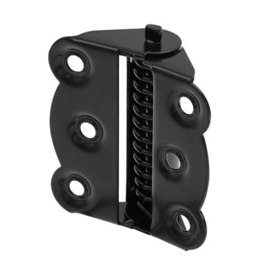 Image showing  Storm and Screen Door Self Closing Hinge Set 2-3/4 in. with Screws, Black, 2 pk.