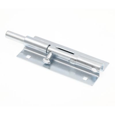 Image showing  Door and Gate, Extra Heavy Duty Slide Barrel Bolt Latch 7 in. with Screws, Matte Black, Single Pack, Single Pack