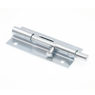 Image showing  Door and Gate, Extra Heavy Duty Slide Barrel Bolt Latch 7 in. with Screws, Matte Black, Single Pack, Single Pack