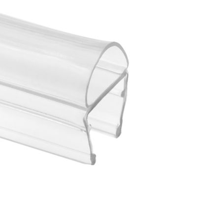 Image showing  1/2 in. Glass Shower Door Bulb Vertical Side Seal, Clear, 78 in., Fits Frameless Door, 1 pk.