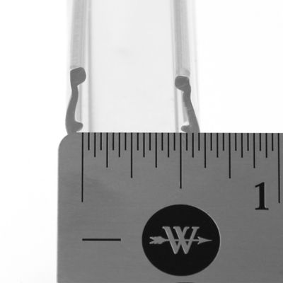 Image showing  1/2 in. Glass Shower Door Bulb Vertical Side Seal, Clear, 78 in., Fits Frameless Door, 1 pk.