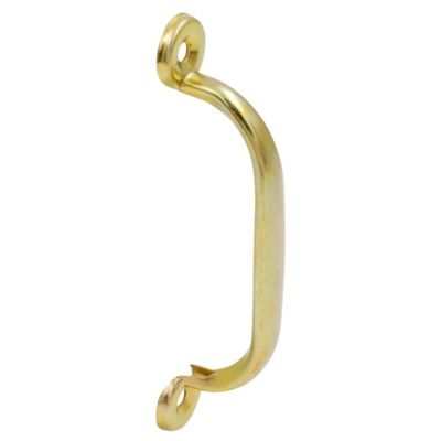 Prime-Line Storm and Screen Door Handle 4-3/4 in. (4 in. Hole Center) with Screws, Brass Plated, 1 pk.