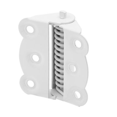 Image showing  Storm and Screen Door Self Closing Hinge Set 2-3/4 in. with Screws, White, 2 pk.