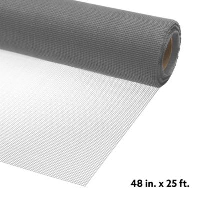 Image showing  Screen Mesh Roll for Window and Door Fiberglass Standard Duty 48 in. x 25 ft., Silver, 1 Roll