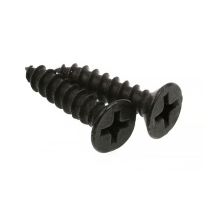 Image showing  Storm and Screen Door Handle 4-3/4 in. (4 in. Hole Center) with Screws, Black, 1 pk.