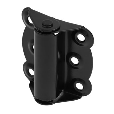 Image showing  Storm and Screen Door 2-Self Closing and 1-Adjustable Hinge Set 2-3/4 in. with Screws, Black, 3 pk.