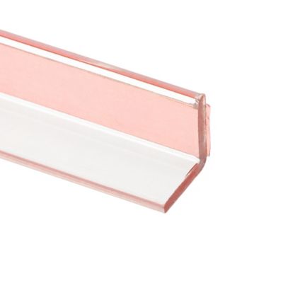 Prime-Line 1/2 x 1/2 in. Shower Door L Vertical Jamb Seal with Peel & Stick Tape, Clear, 78 in., Frameless Door Jamb, 1 pk.