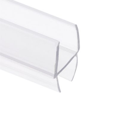 Image showing  3/8 in. Glass Shower Door H Bottom Seal or Vertical Side Seal, Clear, 78 in., Fits Frameless Door, 1 pk.