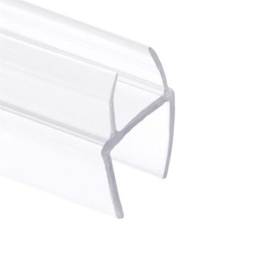 Image showing  3/8 in. Glass Shower Door H Bottom Seal or Vertical Side Seal, Clear, 78 in., Fits Frameless Door, 1 pk.