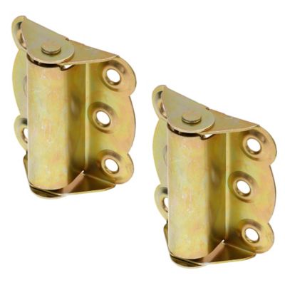 Prime-Line Storm and Screen Door Self Closing Hinge Set 2-3/4 in. with Screws, Brass Plated, 2 pk.