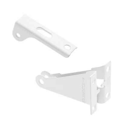 Image showing  Storm and Screen Door Closer Jamb Bracket Repair Kit, White, 1 pk.