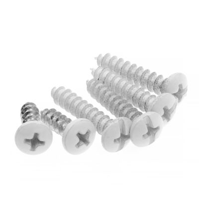 Image showing  Storm and Screen Door Closer Jamb Bracket Repair Kit, White, 1 pk.