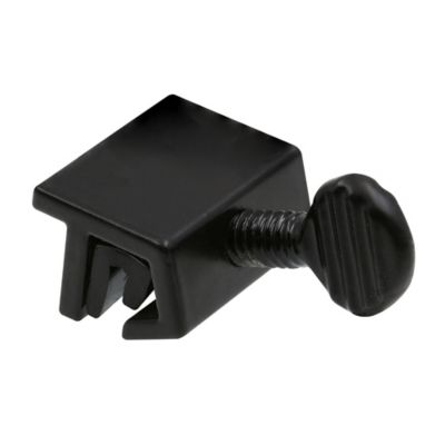 Prime-Line Window Lock, Economy, Rubber Insert, Black, 2 pk.