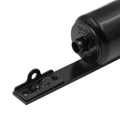 Image showing  Storm and Screen Door Closer Heavy Duty Torsion Bar with Jamb Bracket Set, Black, 1 pk.