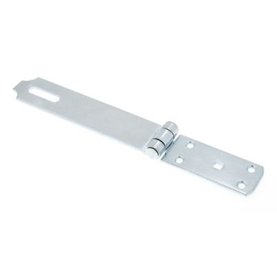 Image showing  Door and Gate Extra Heavy Duty Safety Hasp Hinge Latch with Fixed Staple 8 in. with Screws Zinc Plated, Single Pack