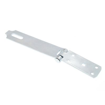 Image showing  Door and Gate Extra Heavy Duty Safety Hasp Hinge Latch with Fixed Staple 8 in. with Screws Zinc Plated, Single Pack