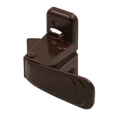 Prime-Line Storm and Screen Door Inside Interior Latch with Screws, Brown, 1 pk.
