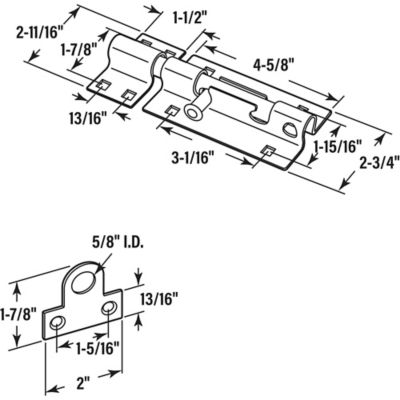 Image showing  Door and Gate, Extra Heavy Duty Slide Barrel Bolt Latch 5-1/2 in. with Screws, Matte Black, Single Pack