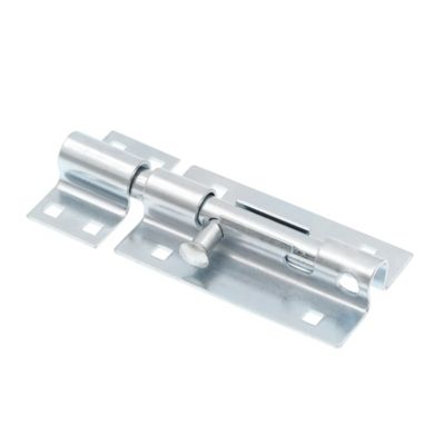 Image showing  Door & Gate, Extra Heavy Duty Slide Barrel Bolt Latch 5-1/2 in. with Screws, Zinc Plated, Rust Resistant, Single Pack