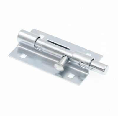 Image showing  Door & Gate, Extra Heavy Duty Slide Barrel Bolt Latch 5-1/2 in. with Screws, Zinc Plated, Rust Resistant, Single Pack