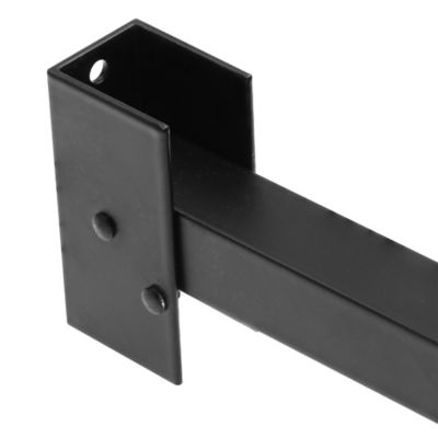 Image showing  Aluminum Adjustable Security Bar for Sliding Doors, Adjusts from 28 to 48 in., Matte Black Finish, Single Pack