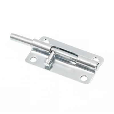 Image showing  Door and Gate, Slide Barrel Bolt Latch 4 in. with Screws, Zinc Plated, Rust Resistant, Single Pack
